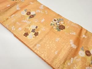 花丸文に藤模様織出し名古屋帯